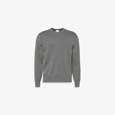  Calvin Klein Supima Cotton Crew Erkek Gri Triko