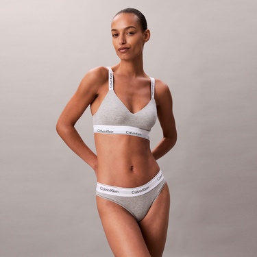  Calvin Klein Lightly Lined Kadın Gri Bra