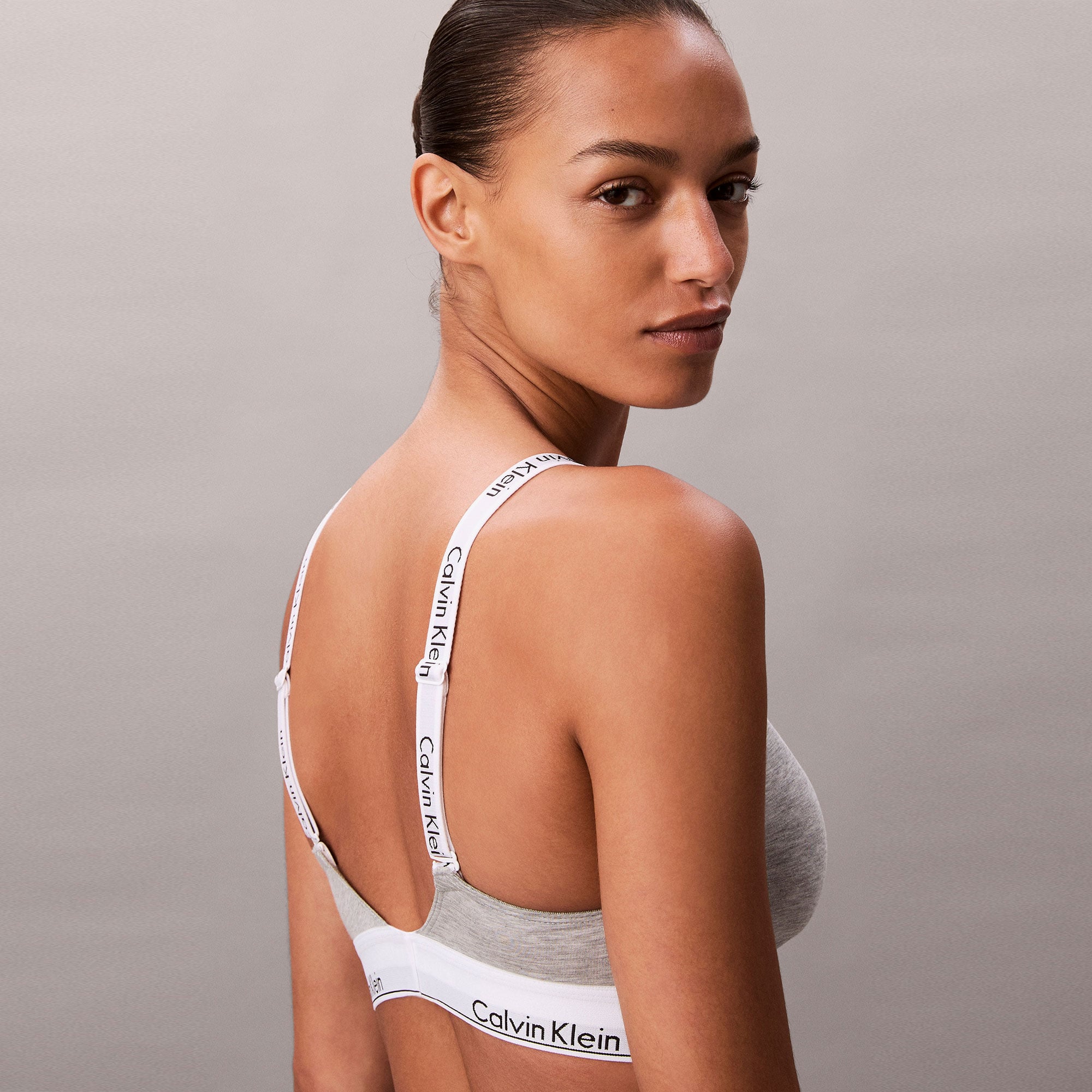 Calvin Klein Lightly Lined Kadın Gri Bra