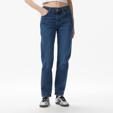  Levi's 501 Crop Local Salsa Kadın Koyu Mavi Jean