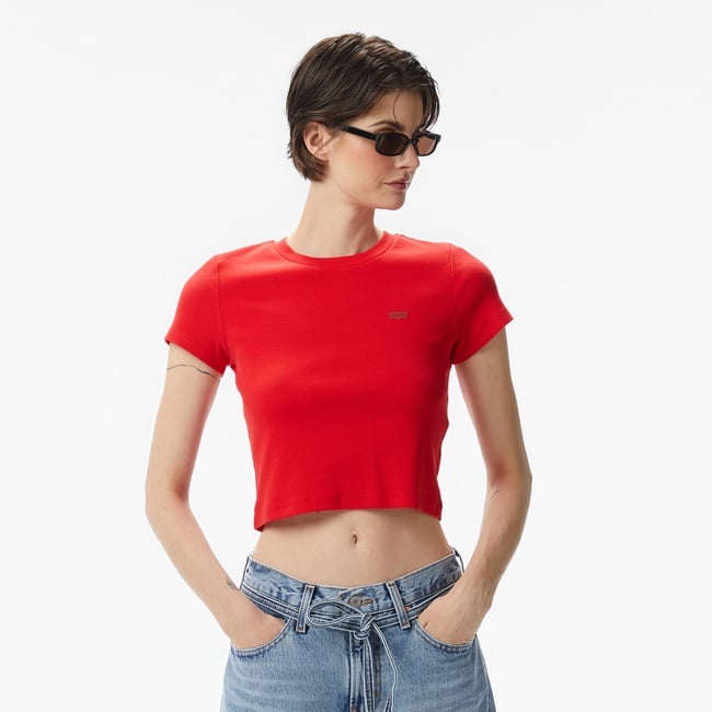  Levi's Essential Sporty Kadın Kırmızı T-Shirt