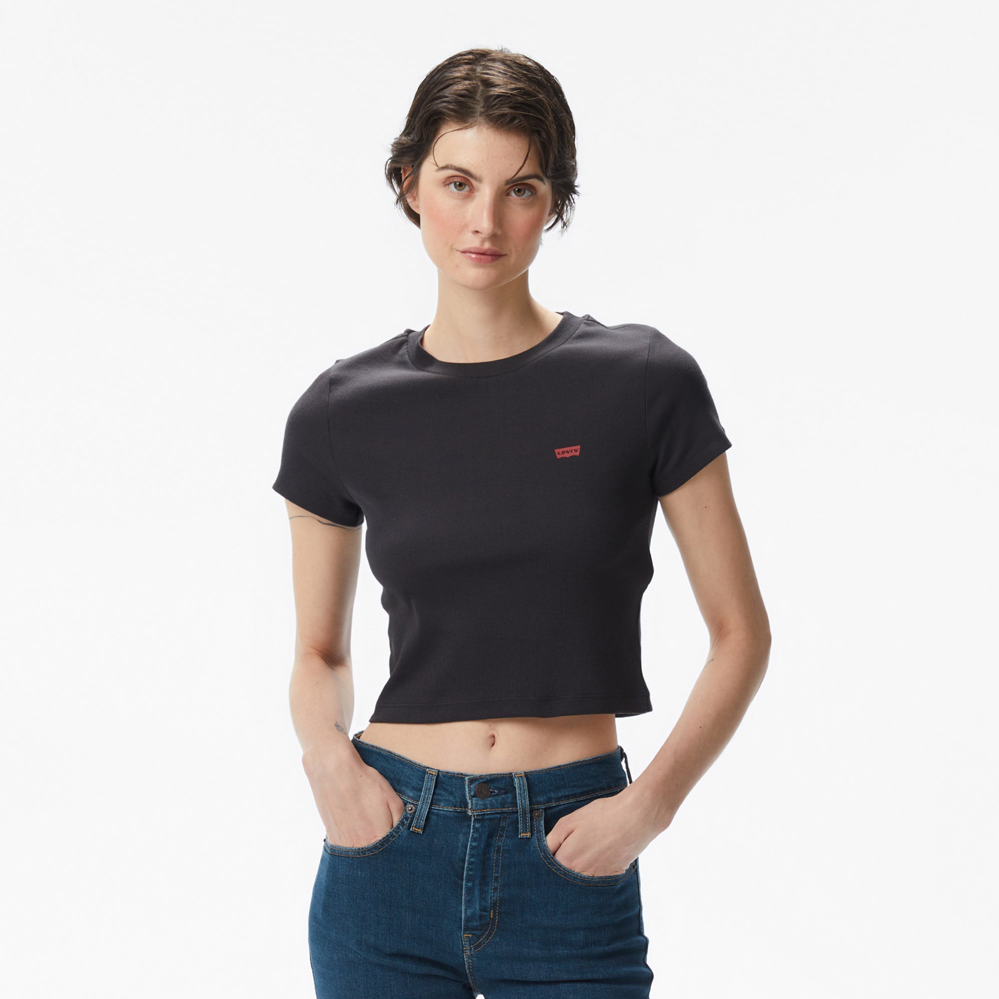 Levi's Essential Sporty Caviar Kadın Siyah T-Shirt