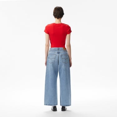  Levi's Straight Thanks Friend Kadın Mavi Jean