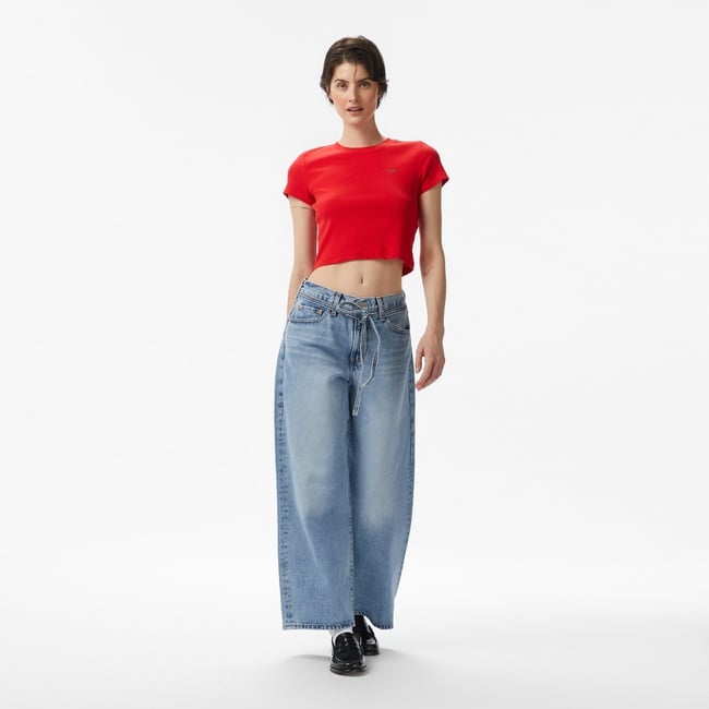  Levi's Straight Thanks Friend Kadın Mavi Jean