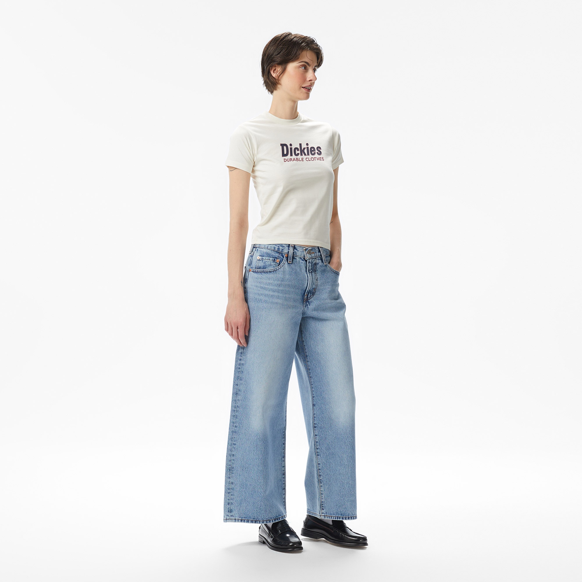 Dickies Williston Kadın Beyaz T-Shirt