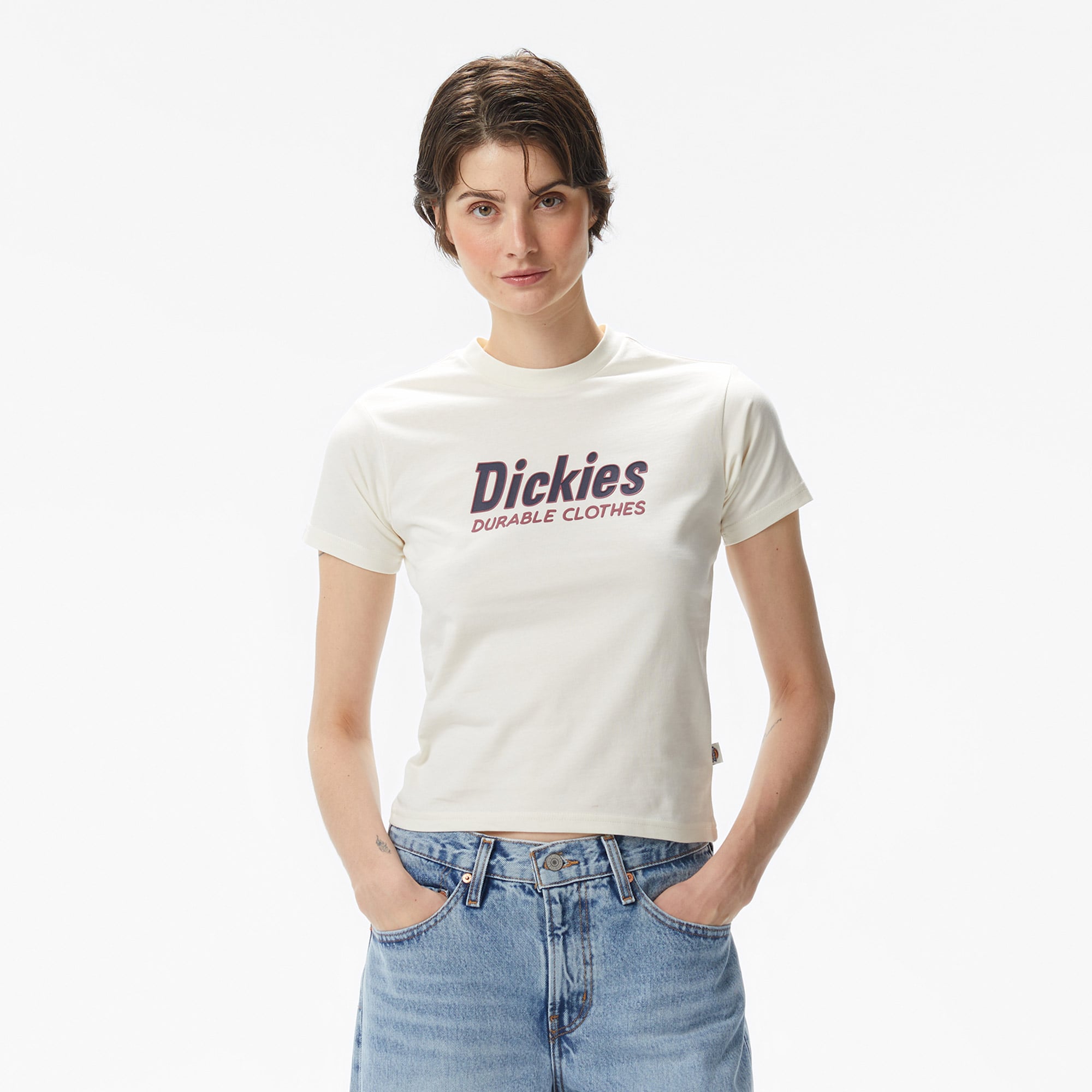  Dickies Williston Kadın Beyaz T-Shirt