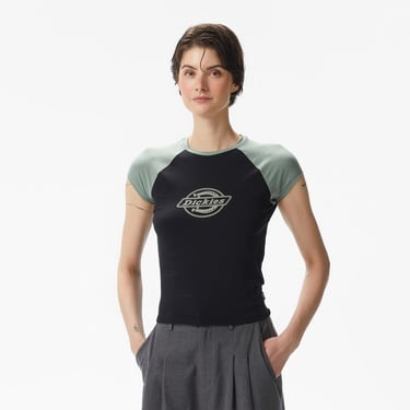  Dickies Forth Shaw Raglan Kadın Yeşil T-Shirt