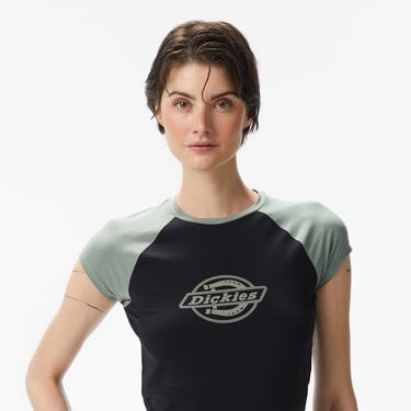 Dickies Forth Shaw Raglan Kadın Yeşil T-Shirt