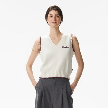  Dickies Slayden Kadın Beyaz T-Shirt