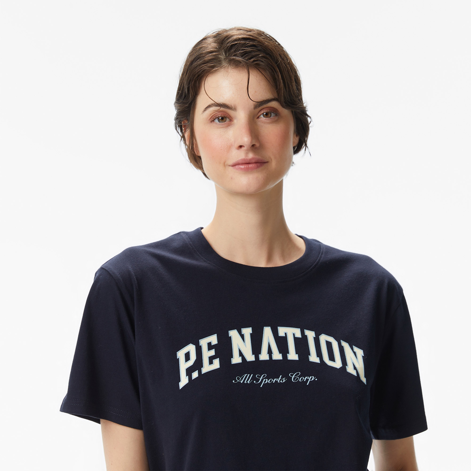 P.E Nation Heritage Kadın Lacivert T-Shirt