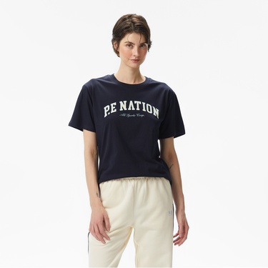  P.E Nation Heritage Kadın Lacivert T-Shirt