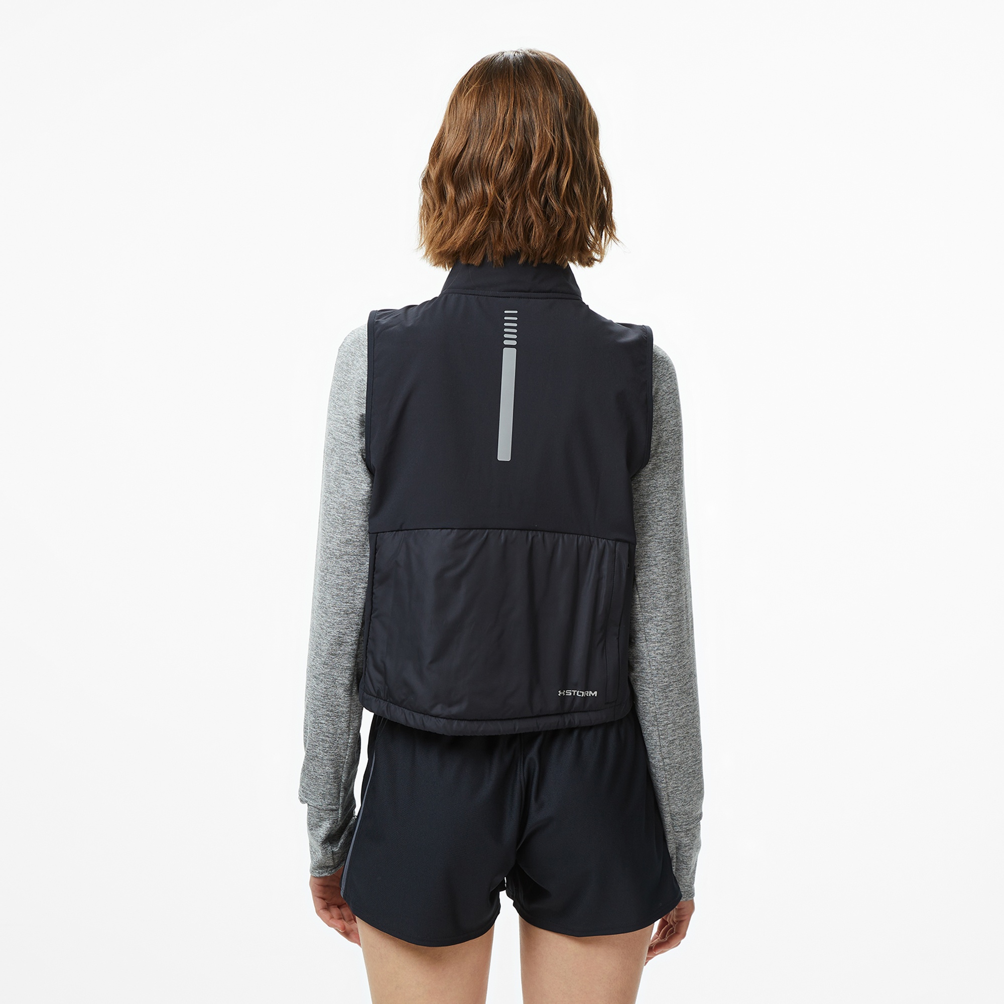 Under Armour Launch Insulated Est Kadın Siyah Koşu Yeleği