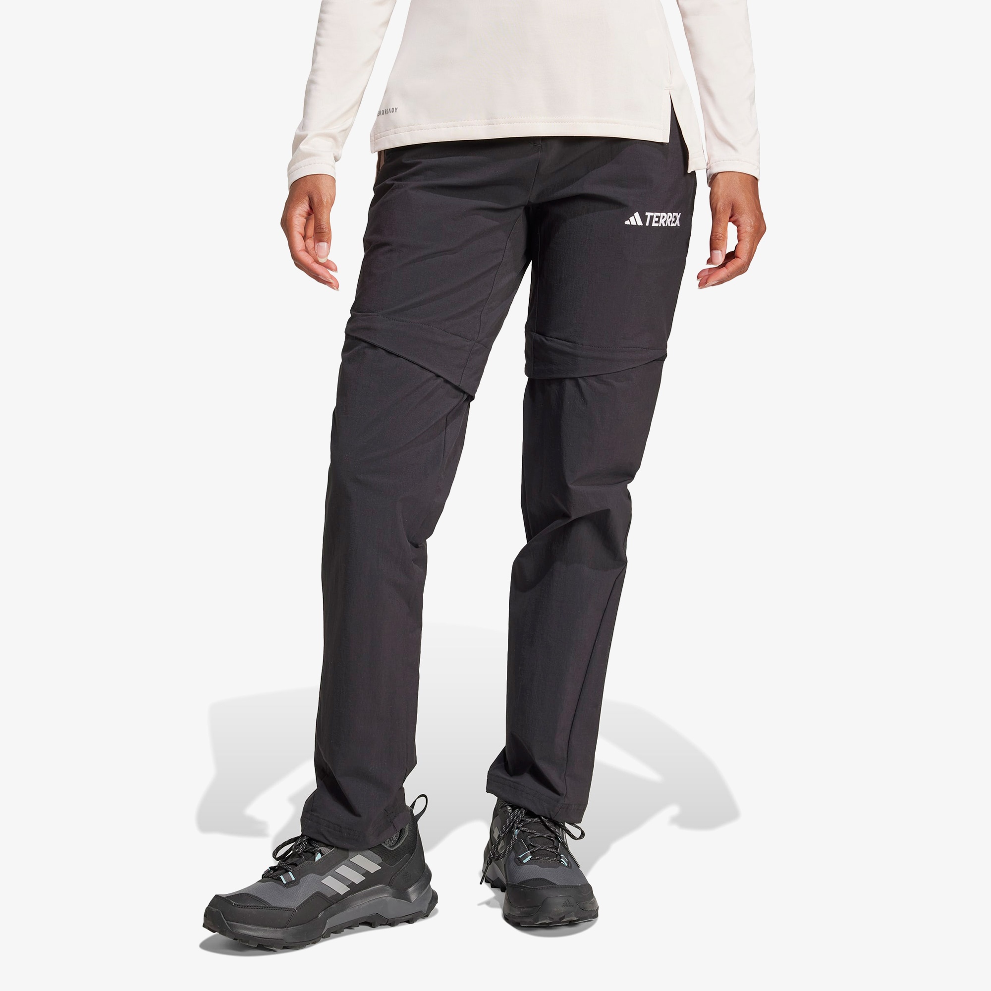 adidas Terrex Multi Zip Off Kadın Siyah Yürüyüş Eşofman Altı