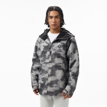  DC Basis Print Erkek Gri Kayak Montu