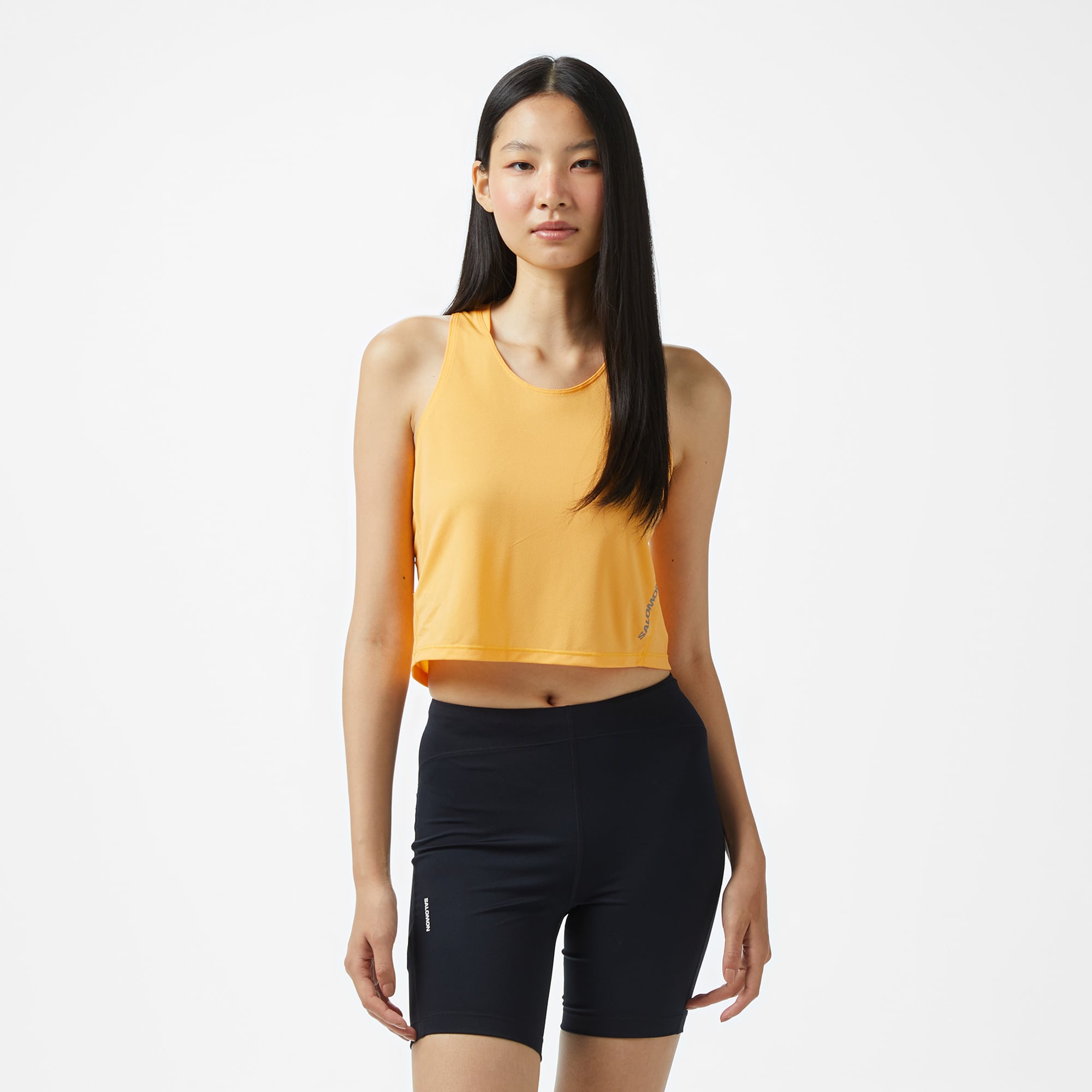  Salomon Sense Aero Tank Kadın Sarı Atlet