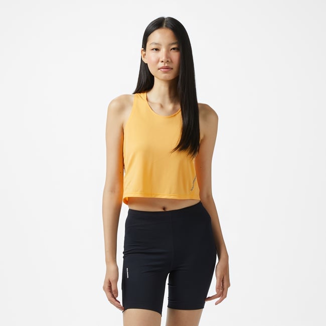  Salomon Sense Aero Tank Kadın Sarı Atlet