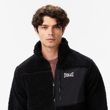  Everlast Winter Essentials Full Zip Sherpa Erkek Siyah Sweatshirt