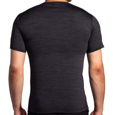  Brooks Luxe Sleeve Erkek Siyah Koşu T-Shirt