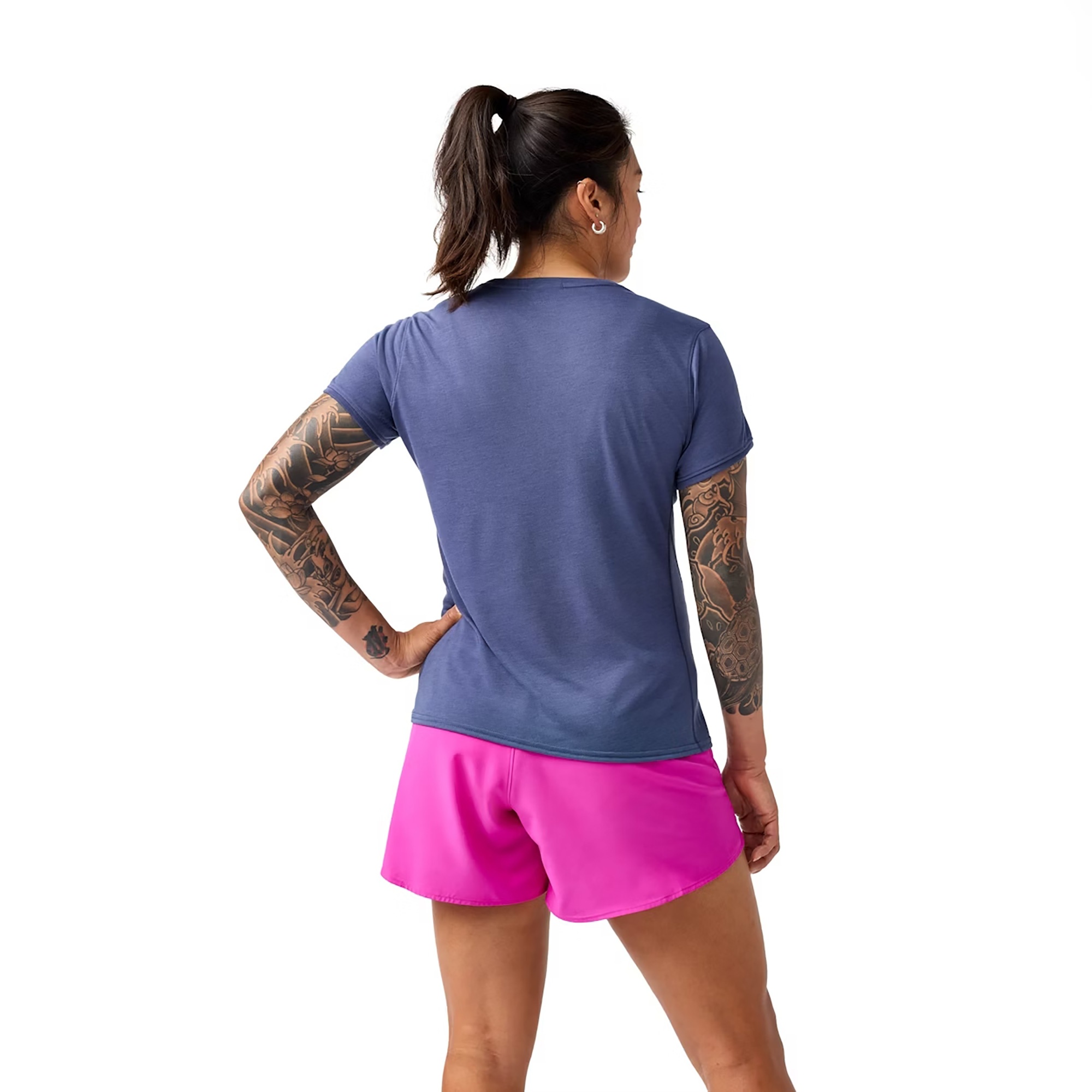 Brooks Distance Sleeve 3.0 Kadın Mavi Koşu T-Shirt