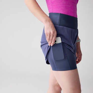  Brooks Chaser 5 2in1 2.0 Kadın Mavi Koşu Şortu