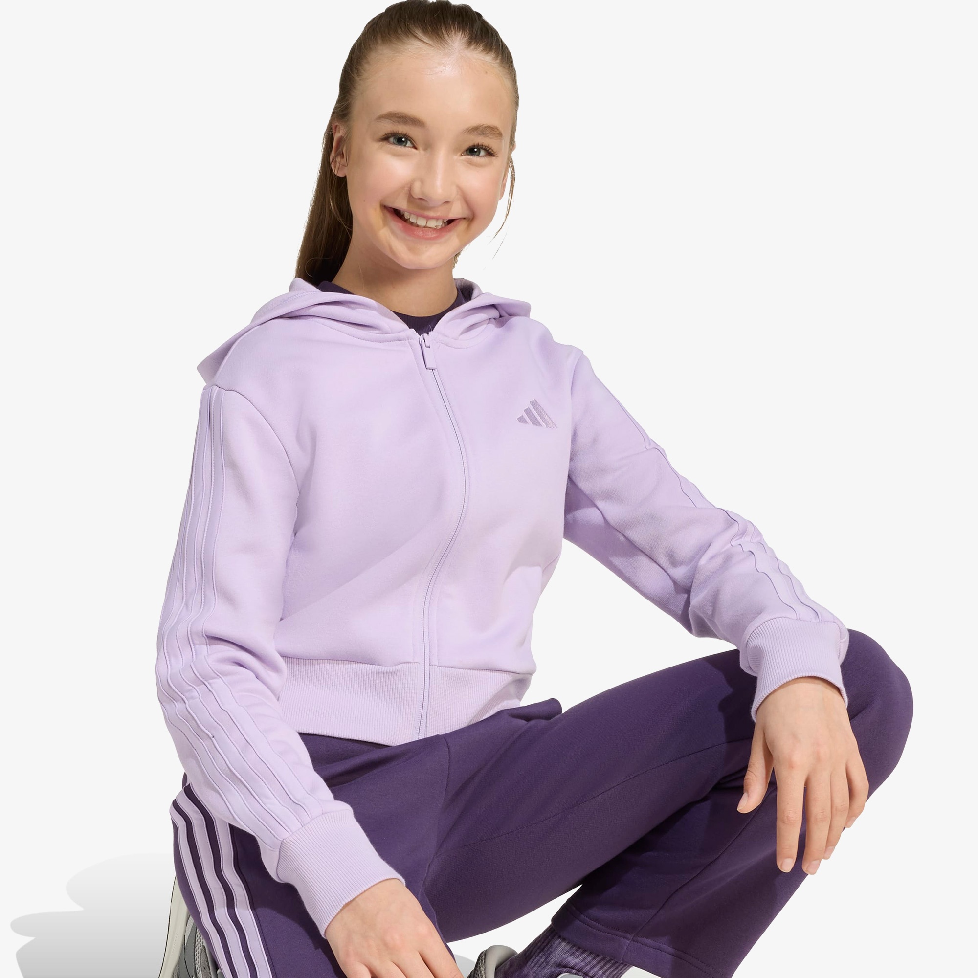 adidas Essentials Çocuk Mor Eşofman Takımı