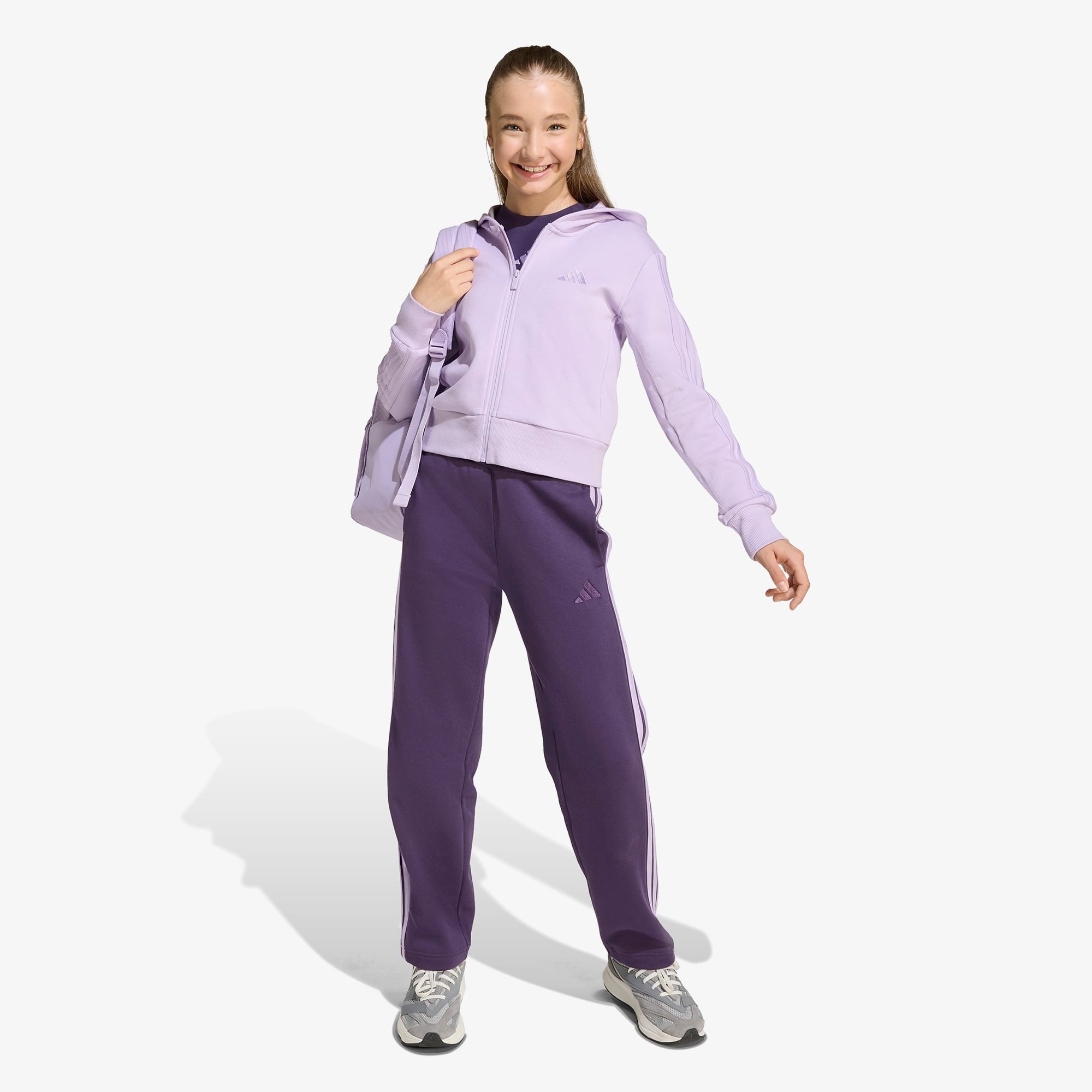 adidas Essentials Çocuk Mor Eşofman Takımı