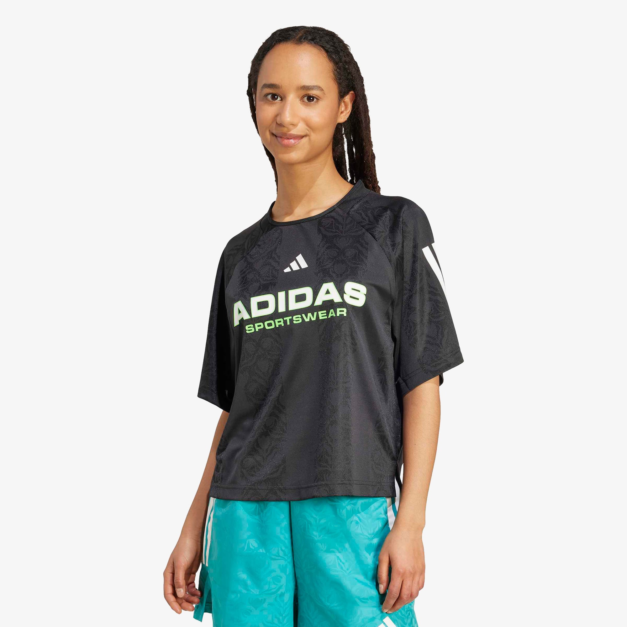  adidas Tiro X Common Goal Jakarli Kadın Siyah T-Shirt