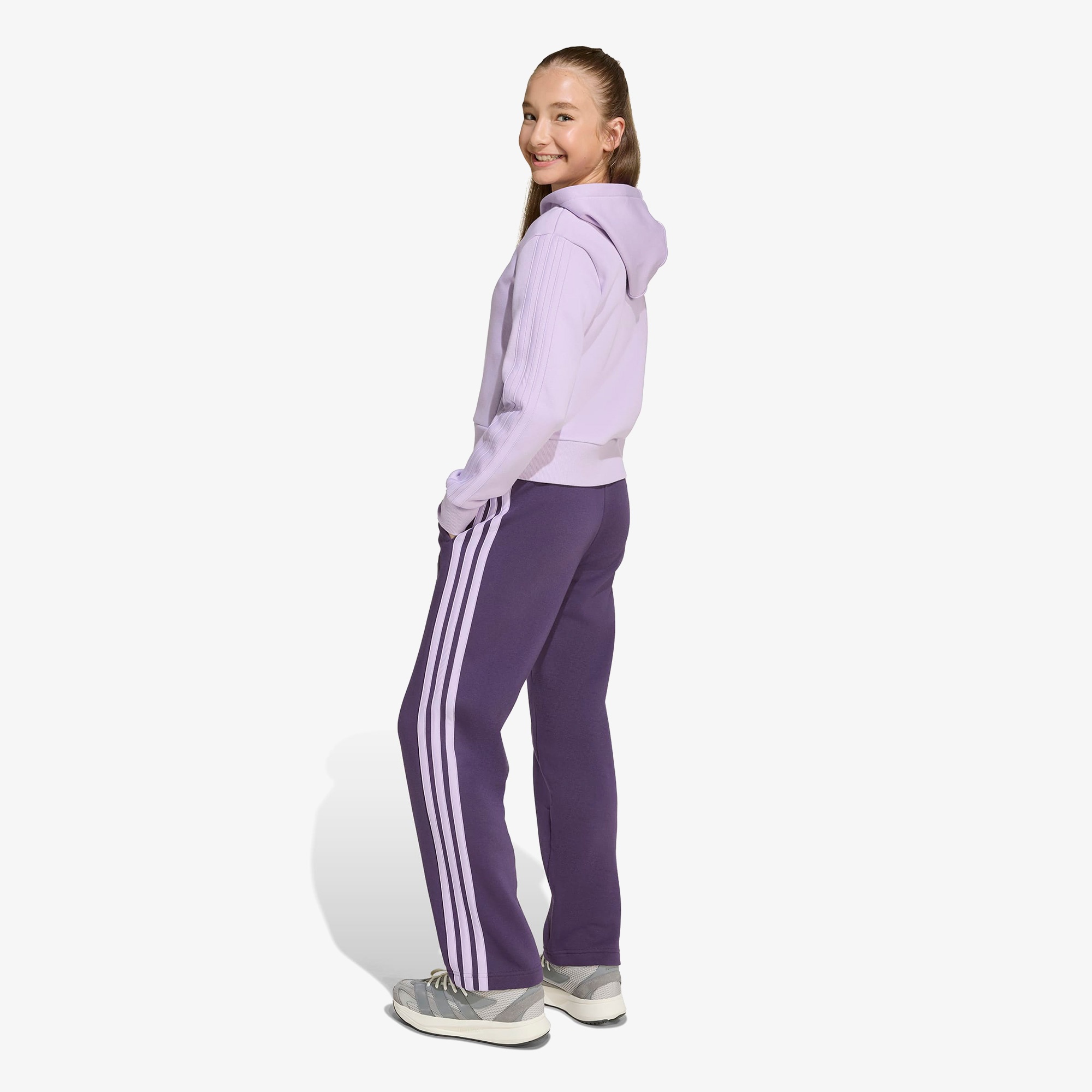 adidas Essentials Çocuk Mor Eşofman Takımı