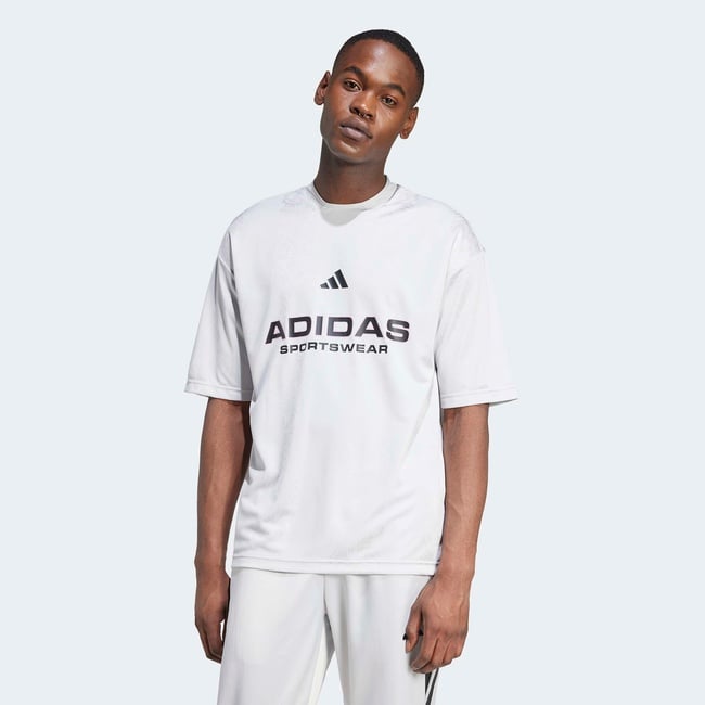  adidas Common Goal Erkek Gri T-Shirt