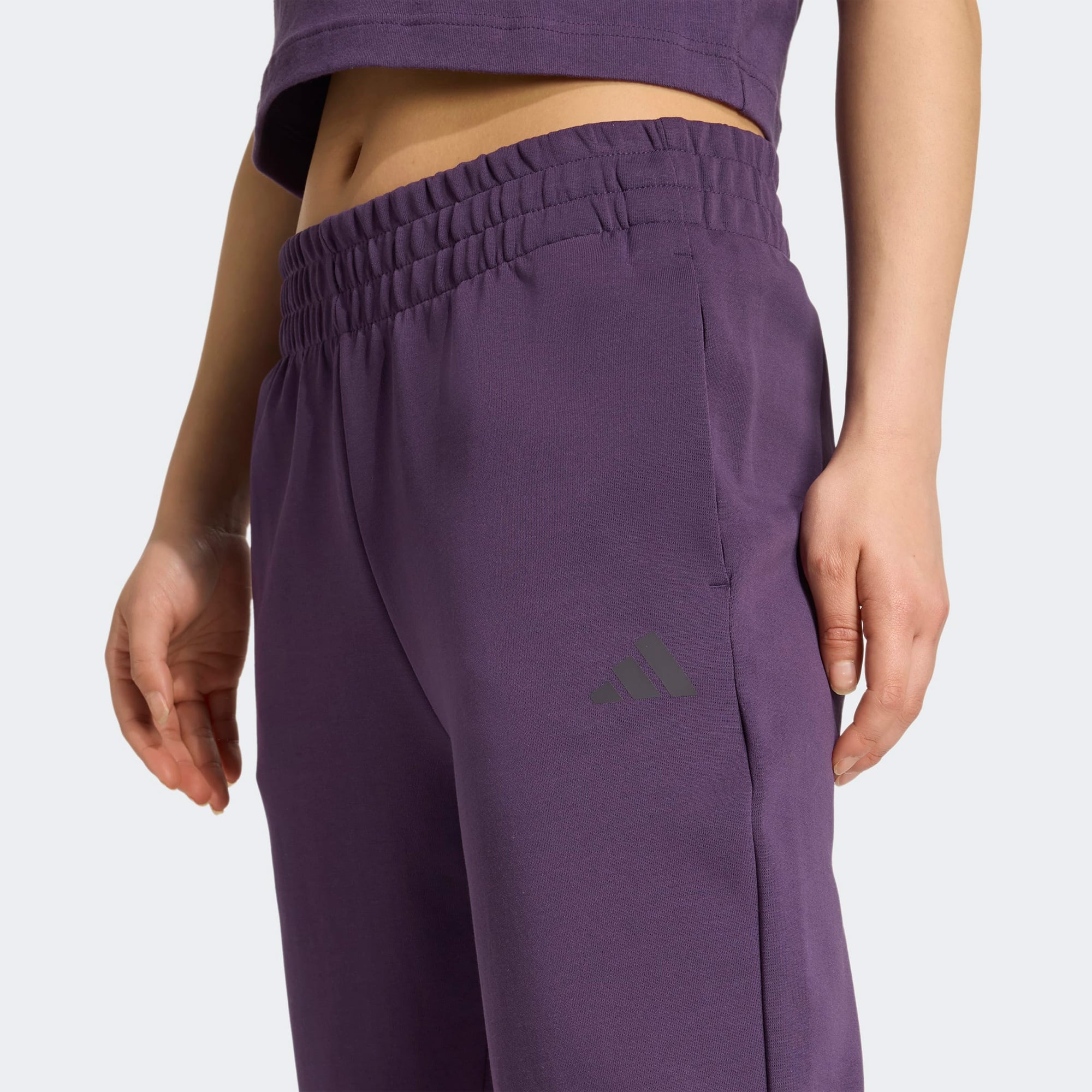 adidas Future icons Small Logo Kadın Mor Eşofman Altı