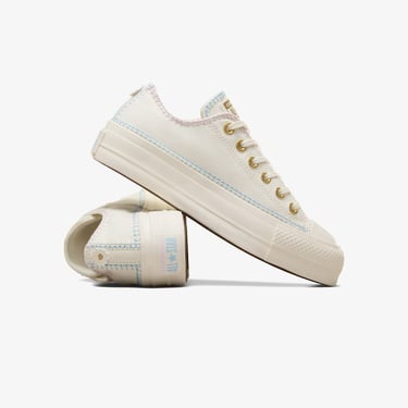  Converse Chuck Taylor All Star Lift Unisex Bej Platform Sneaker