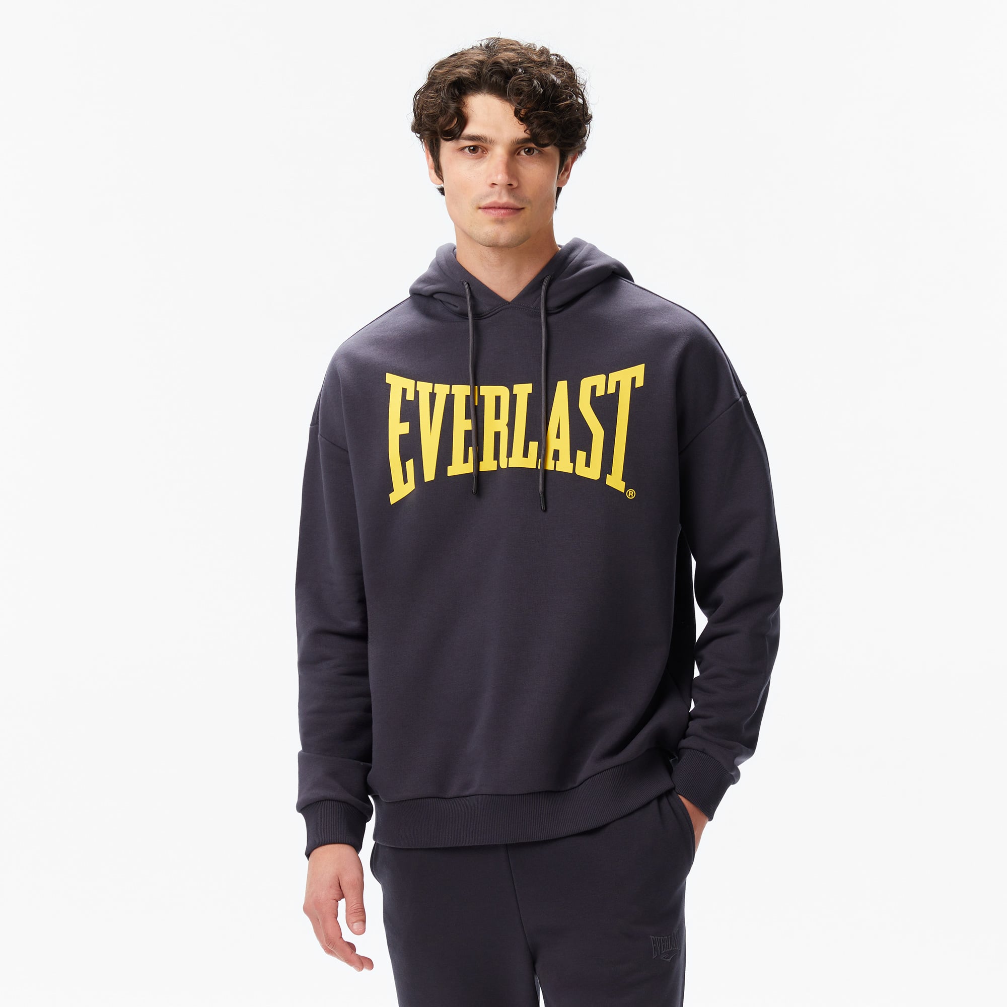  Everlast Ever Classics Comfort Erkek Gri Kapüşonlu Sweatshirt