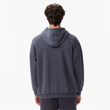  Everlast Authentic Boxing Oversize Erkek Gri Kapüşonlu Sweatshirt