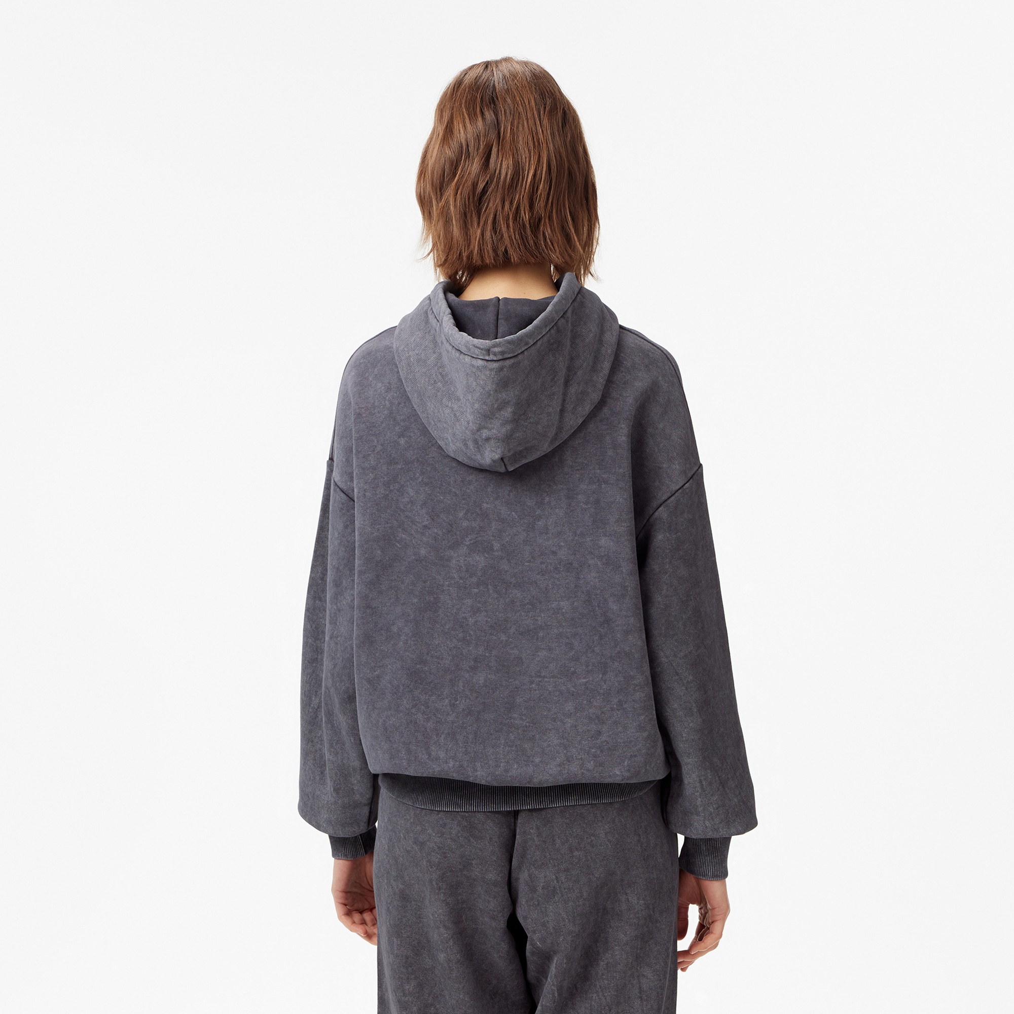 Everlast Authentic Boxing Wmn Kadın Gri Kapüşonlu Oversize Sweatshirt