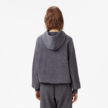  Everlast Authentic Boxing Wmn Kadın Gri Kapüşonlu Oversize Sweatshirt