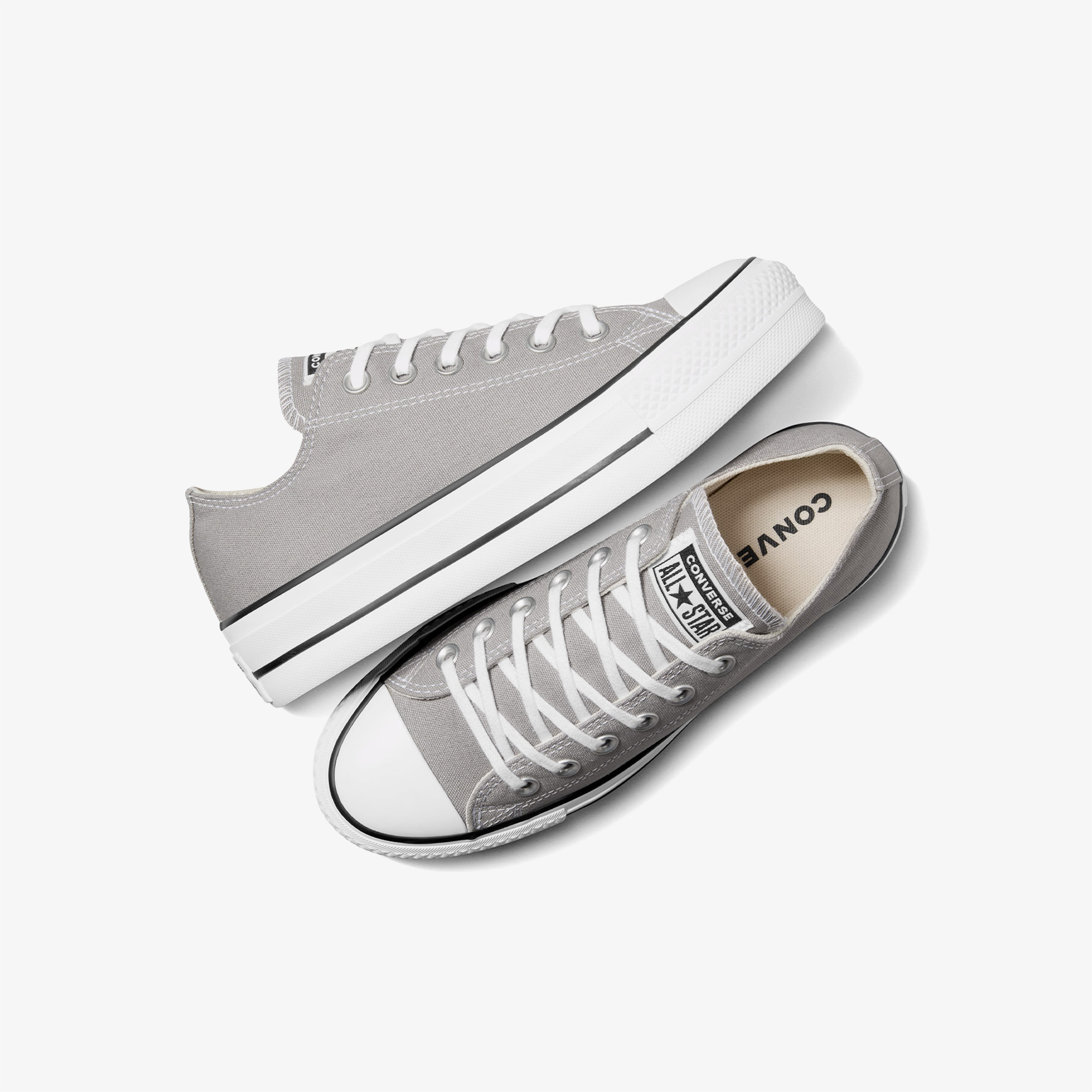  Converse Chuck Taylor All Star Lift Unisex Gri Platform Sneaker