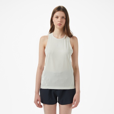  Salomon Shkout Core Tank Kadın Krem Koşu Atleti