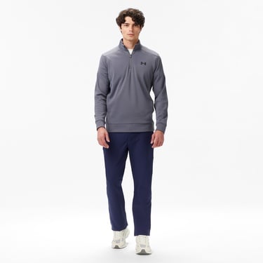  Under Armour Armour Fleece 14 Zip Erkek Gri Sweatshirt