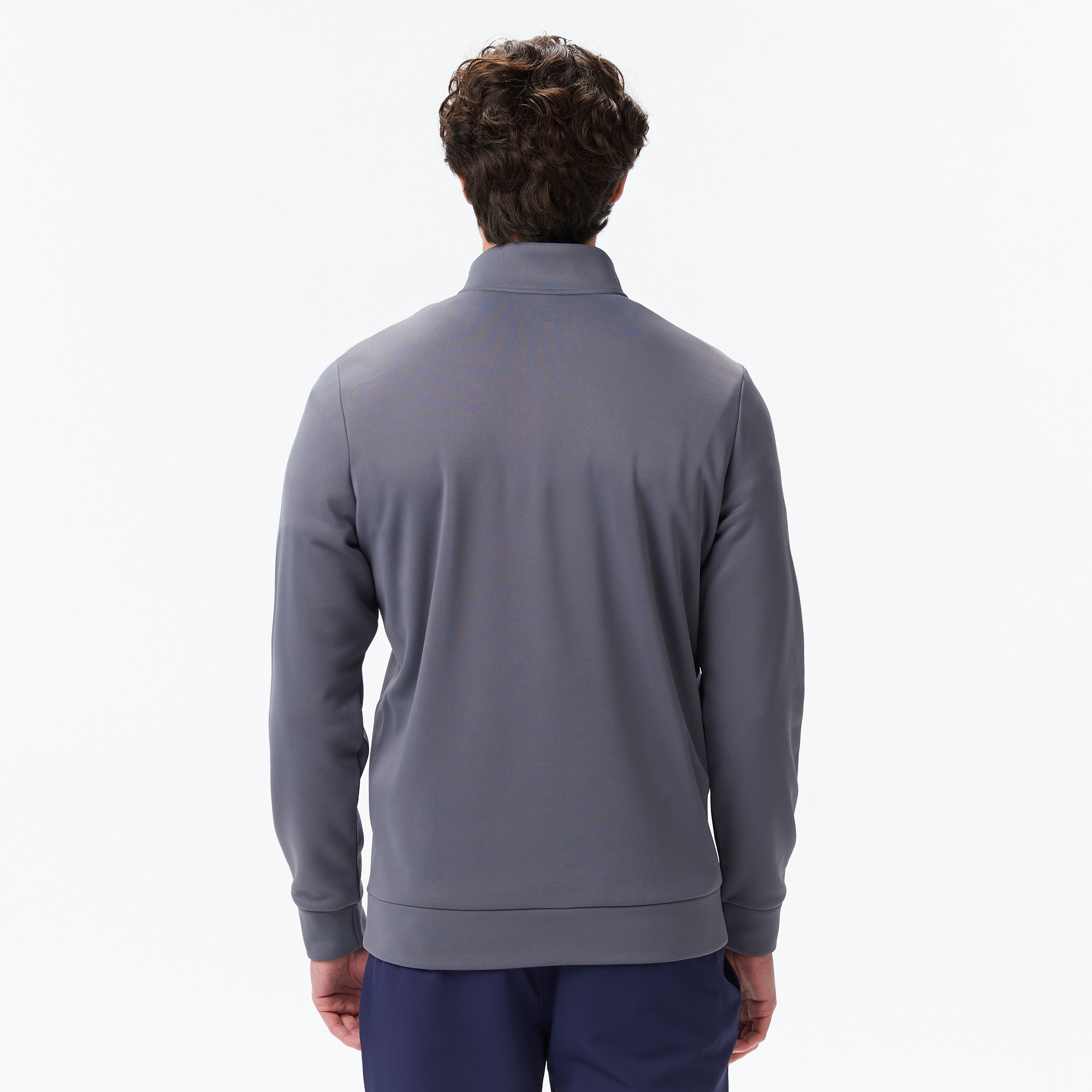 Under Armour Armour Fleece 14 Zip Erkek Gri Sweatshirt