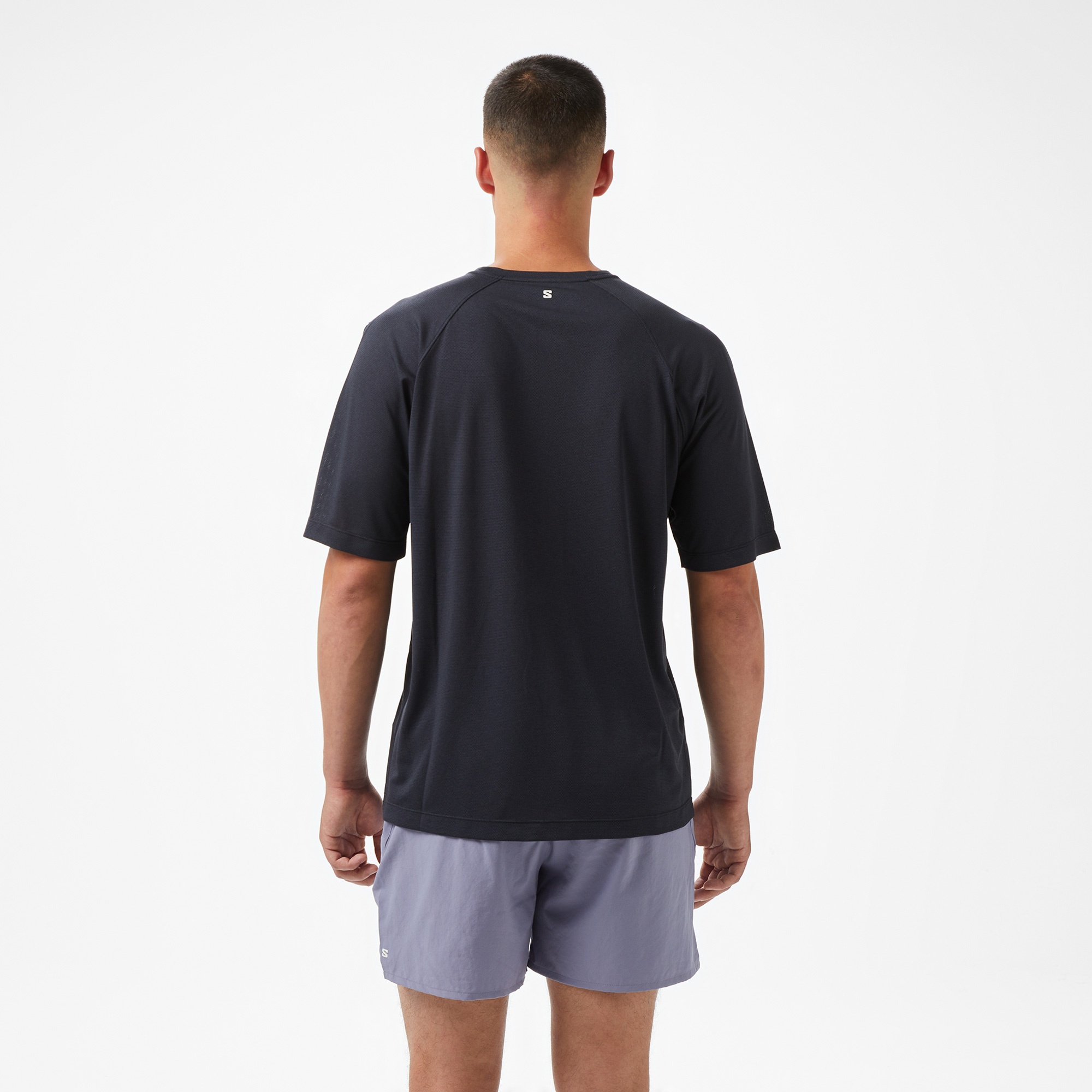 Salomon Shkout Core Ss Erkek Siyah Koşu T-Shirt