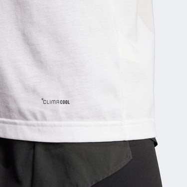  adidas Running Chase The Runners High Graphic Erkek Beyaz Koşu T-Shirt