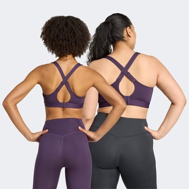  adidas Tlrdreact Training High Support Kadın Mor Antrenman Bra