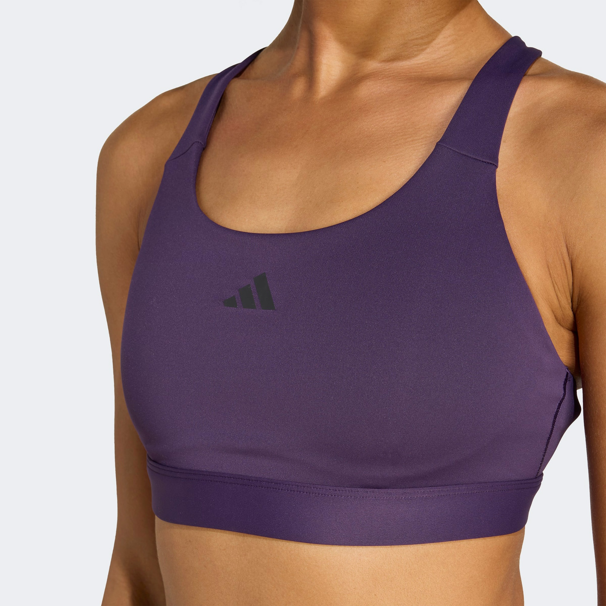 adidas Tlrdreact Training High Support Kadın Mor Antrenman Bra