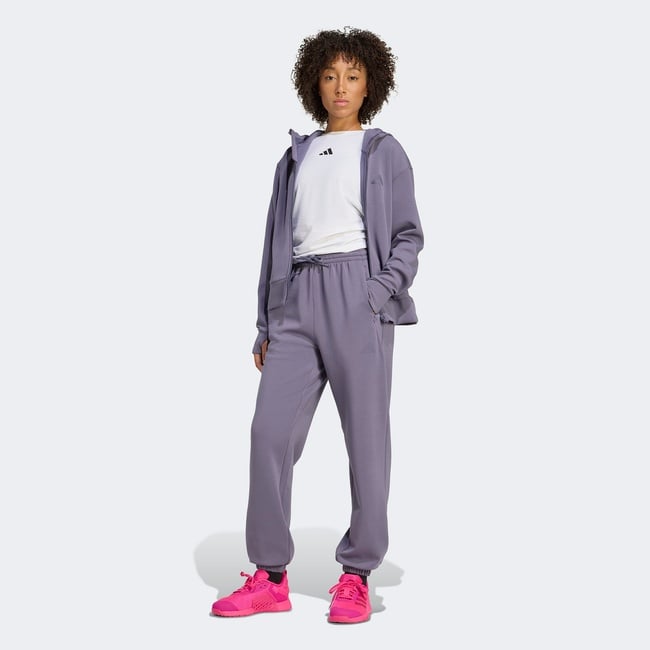  adidas Designed For Training Warm Up Kadın Mor Antrenman Eşofman Altı