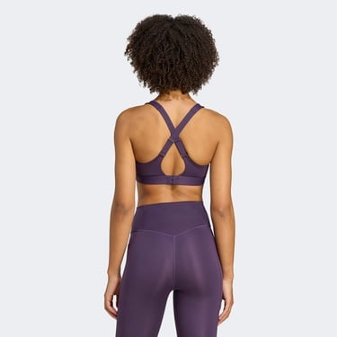  adidas Tlrdreact Training High Support Kadın Mor Antrenman Bra
