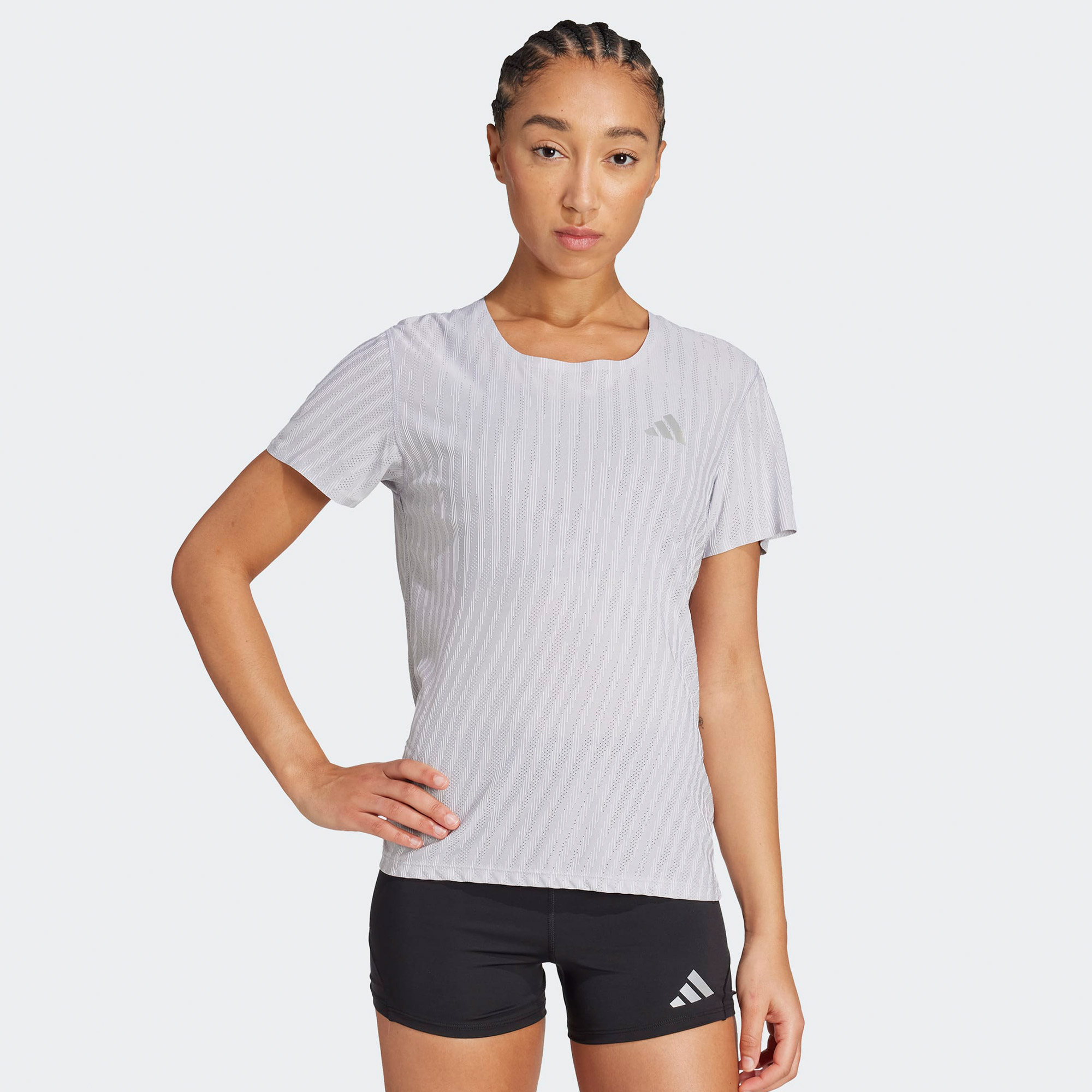  adidas Adi365 Running Climacool+ Kadın Gri Koşu T-Shirt