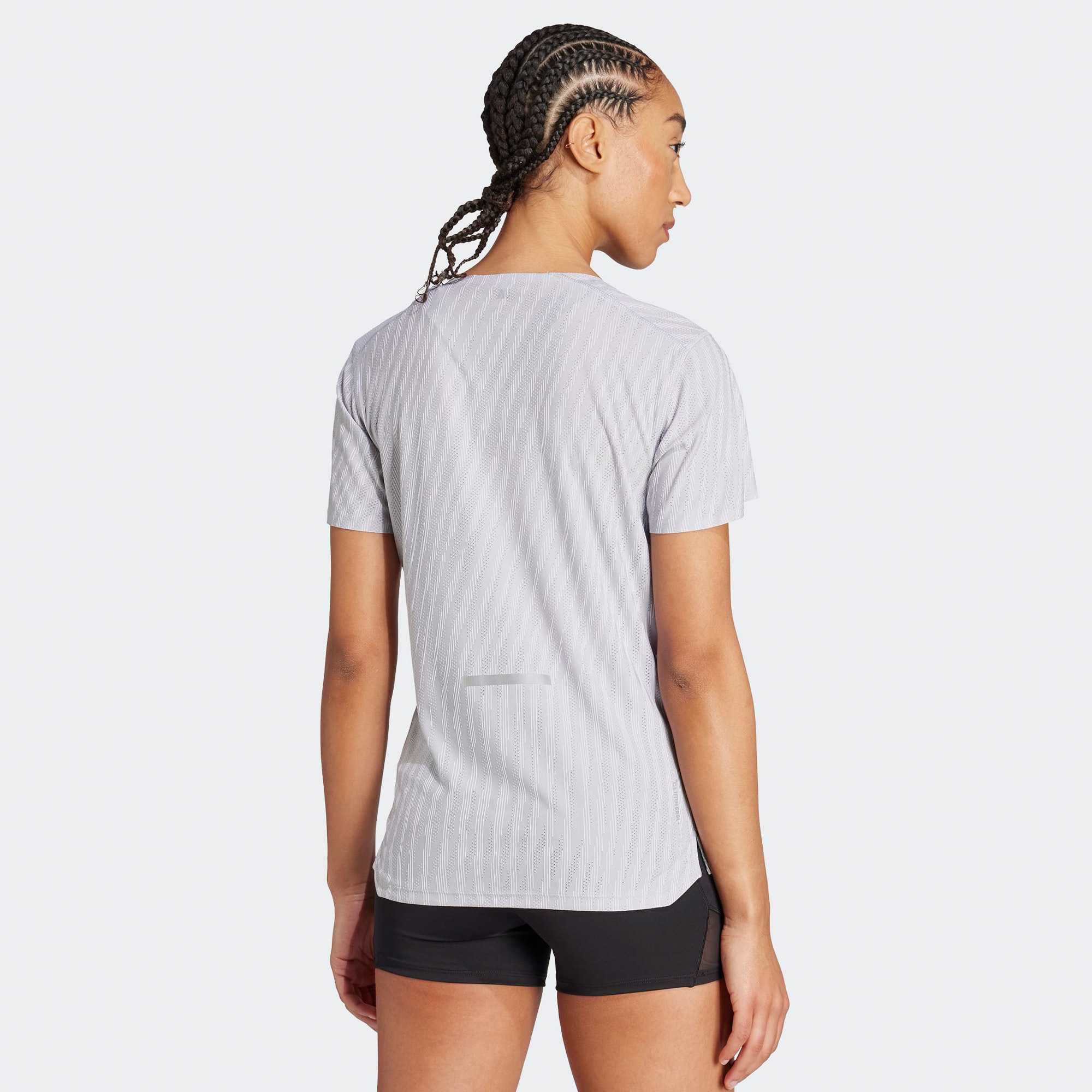 adidas Adi365 Running Climacool+ Kadın Gri Koşu T-Shirt