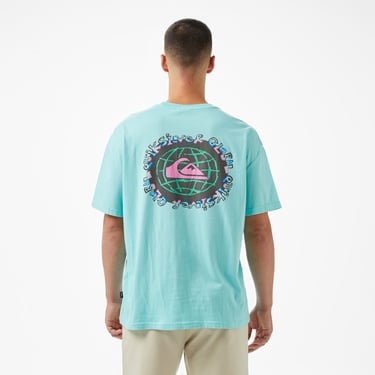  Quiksilver Global Heat Erkek Mor T-Shirt