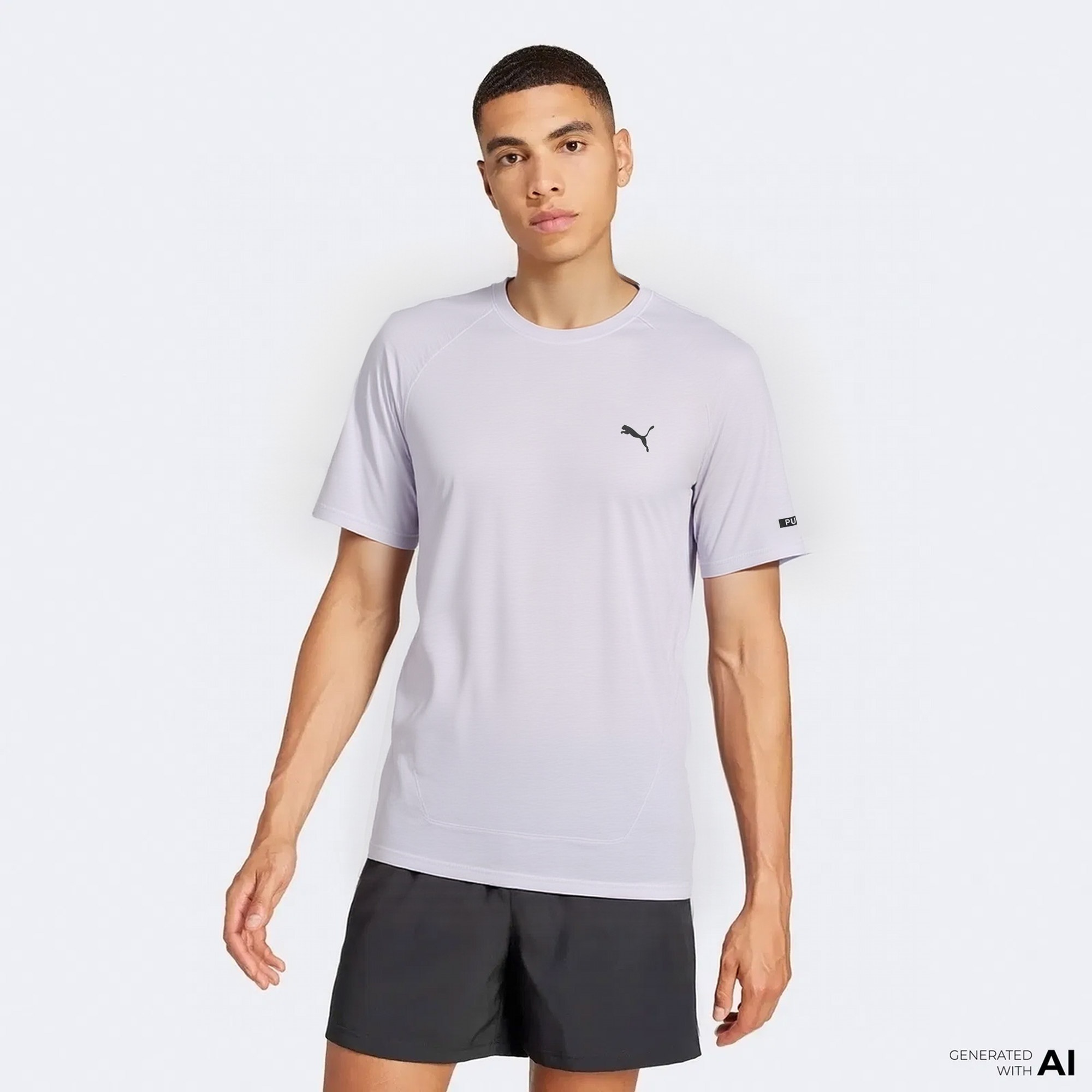 Puma Rad/Cal Unisex Gri T-Shirt