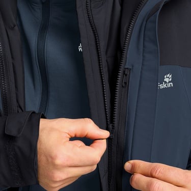  Jack Wolfskin Wild Places 3in1 Erkek Lacivert Outdoor Ceket